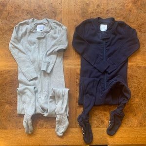 Bundle of hanna andersson footie pajamas 2T